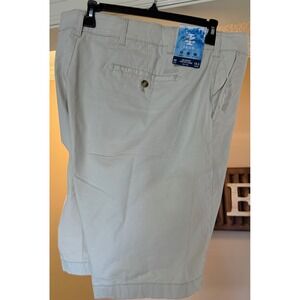 IZOD Saltwater Stretch Chino Shorts Big Tall 48 Waist 10.5 Inseam Tan NWT
